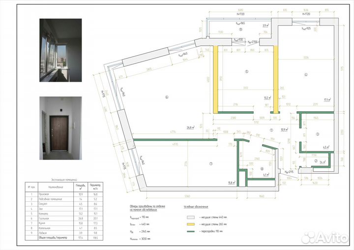 Обмерные работы, обмерный план, пакет чертежей