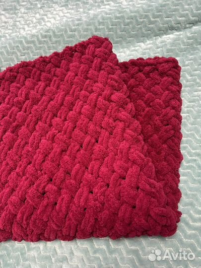 Плед детский вязаный