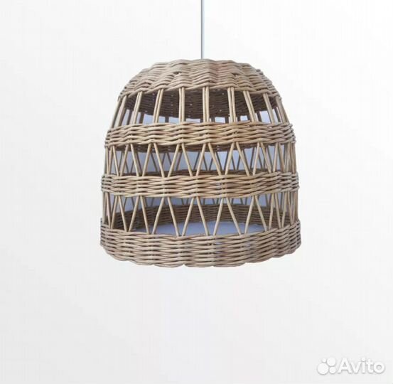 Абажур плетеный из ротанга
