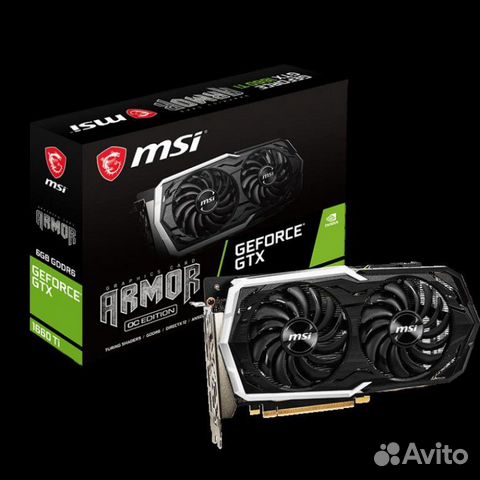 Видеокарта GTX 1660 Ti armor MSI