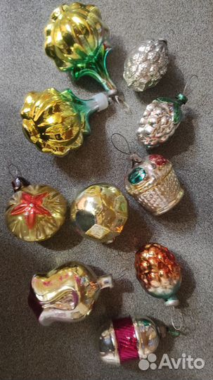 Елочные игрушки СССР