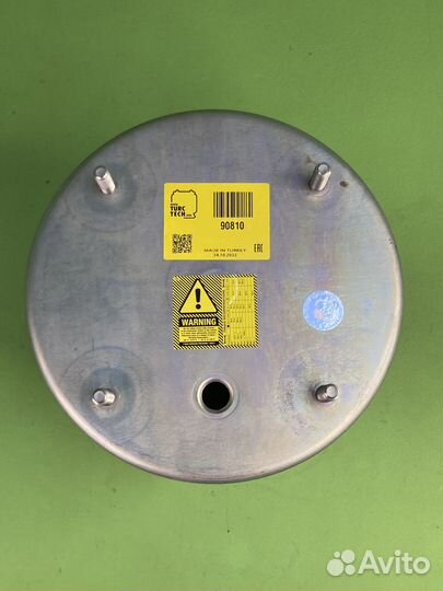 810 пневмоподушка без стакана 4шп.M12. 1отв.штуц.M