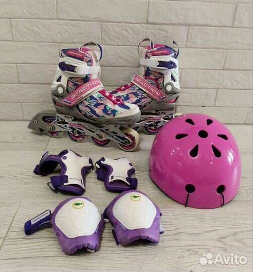 Роликовые коньки детские раздвижные