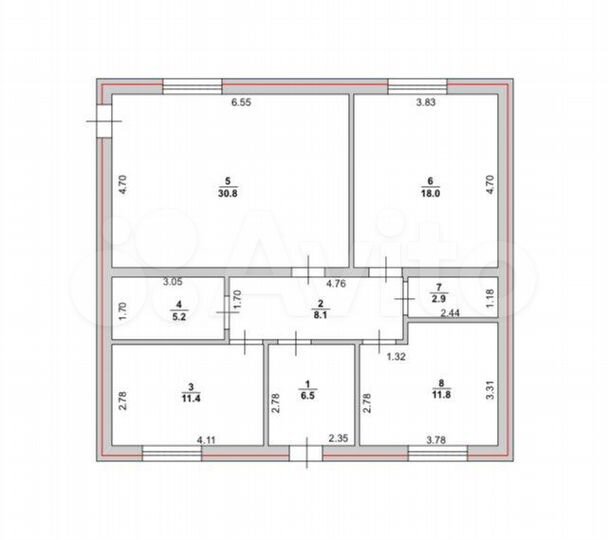 Дом 99 м² на участке 5 сот.