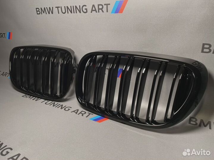 Решетка радиатора bmw 7 g11 g12 дорест черные