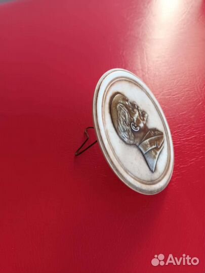 Эстамп ленин настольный пластиковый СССР