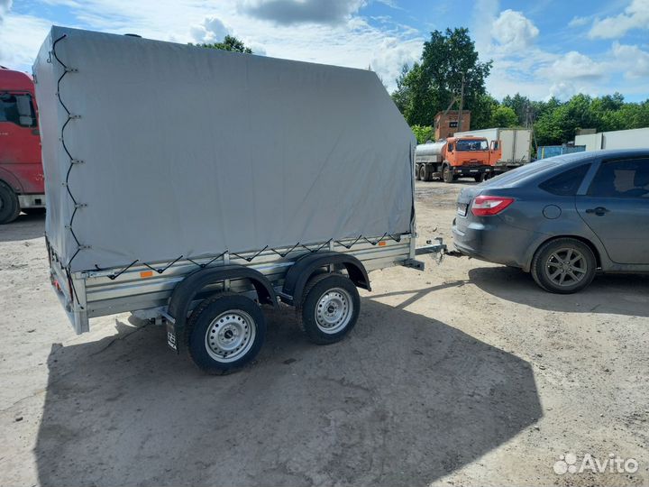 Прицеп с тентом аэро 150 см. Рассрочка, кредит