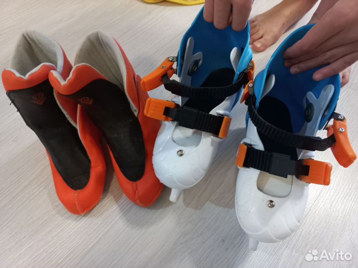 Коньки хоккейные детские раздвижные
