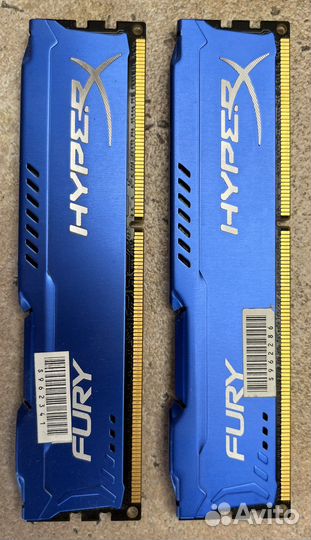 Оперативная память Kingston HyperX fury Blue