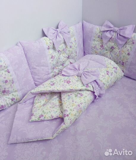 Бортики подушки в детскую кроватку