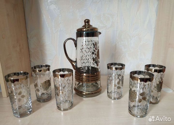 Графин СССР и стаканчики