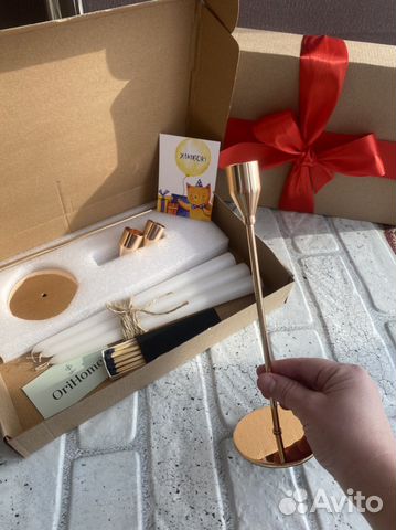 Подарочный набор подсвечников свечей