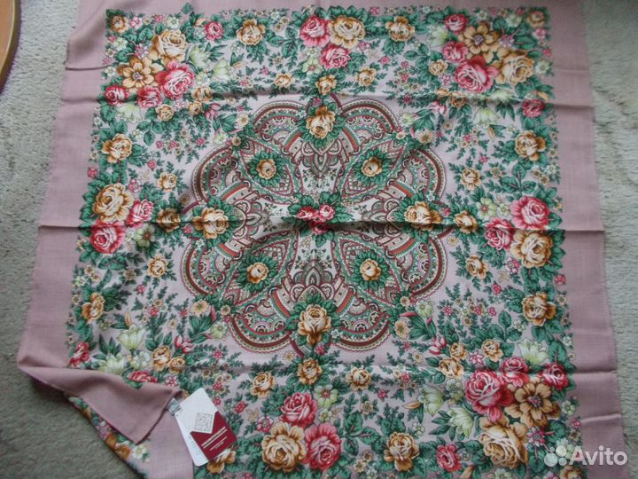 Павловопосадский платок шерсть