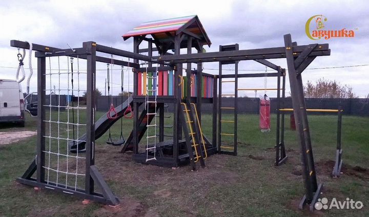 Детский уличный спортивный комплекс для дачи