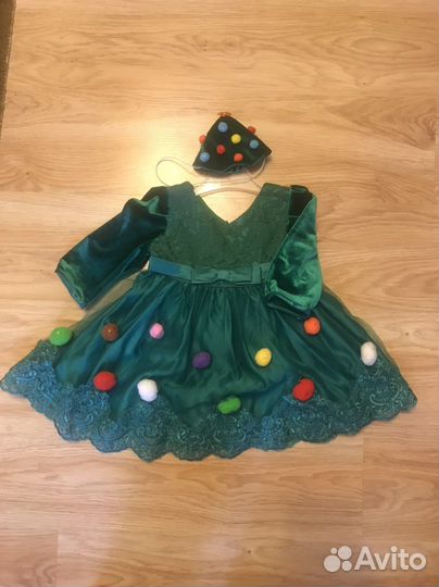 Костюм Елочки на 2-3 года, р.86