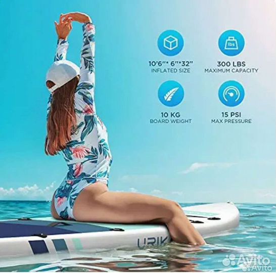 Сап борд Urikar Fun Blue 10’6