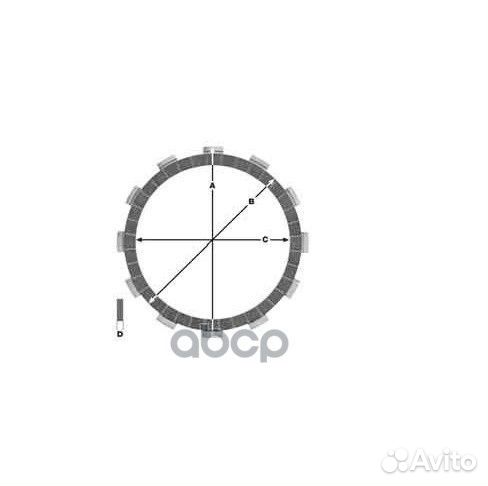 Комплект дисков сцепления moto MCC213-10 TRW