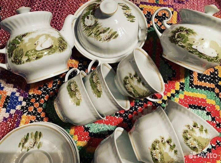 Сервиз чайный кофейник дулево СССР