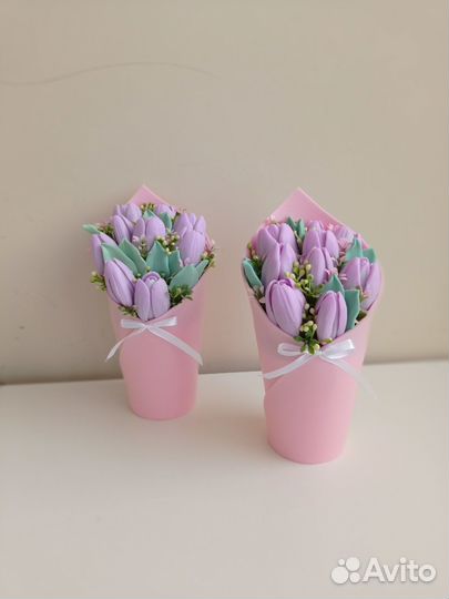 Тюльпаны из мыла