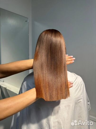 Ботокс волос кератиновое выпрямление Полировка