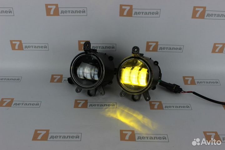 Противотуманки LED Приора Газель 2 режима Новые