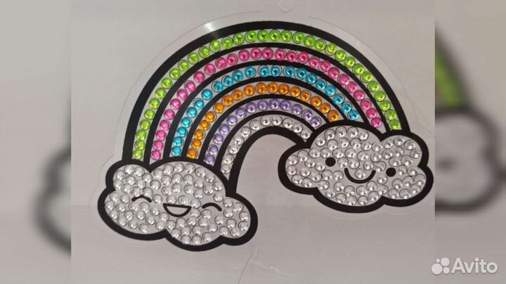 Алмазная, стикерная мозайка