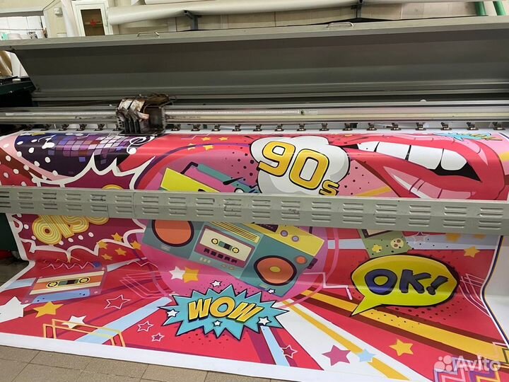 Печать баннеров, наклеек, холстов, плакатов