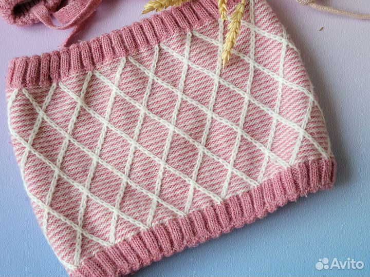 Шапка для девочки пакетом 46 48 50