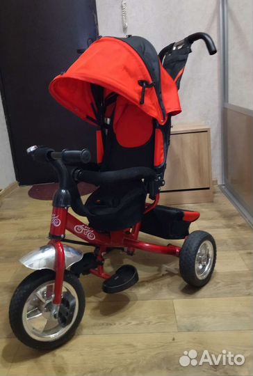 Детский велосипед с родительской ручкой