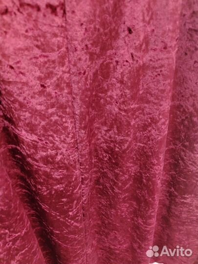 Юбка Франция миди Асилуэт бархат бордо 44р