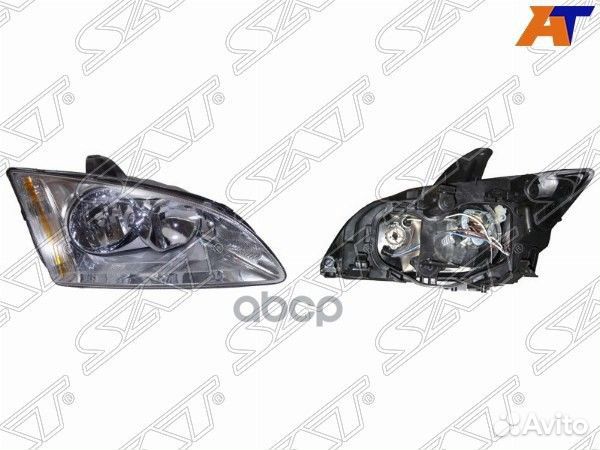 Фара ford focus II 05-08 RH хром ST-431-1169R Sat