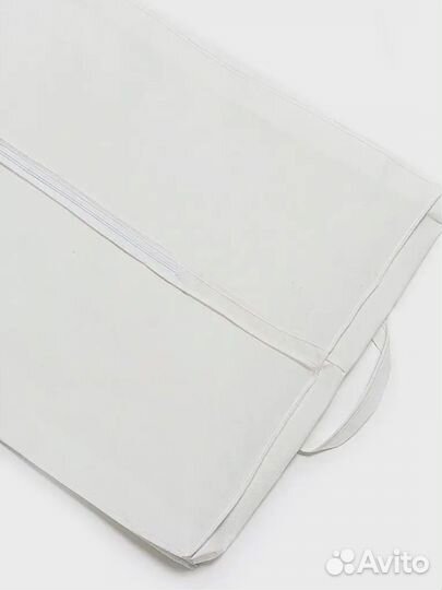 Чехол объемный для свадебного платья белый