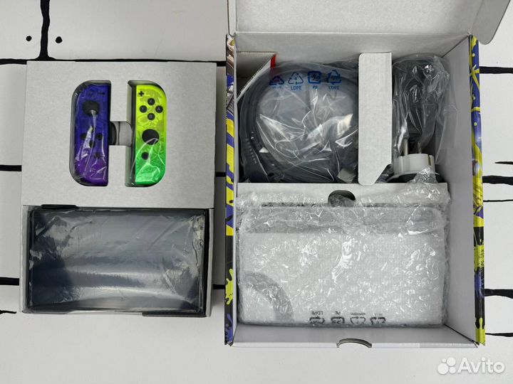 Новый Прошитый Nintendo Switch Oled Splatoon