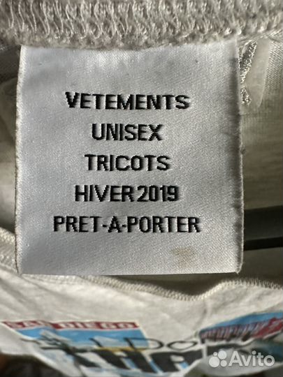Футболка Vetements 