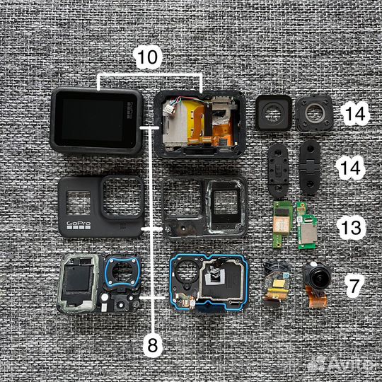 Аксессуары и запчасти для Gopro 8 9 10 11 Naked