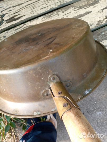 Таз для варки варенья латунный