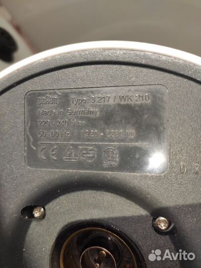 Чайник Braun Type 3217/WK210 белый