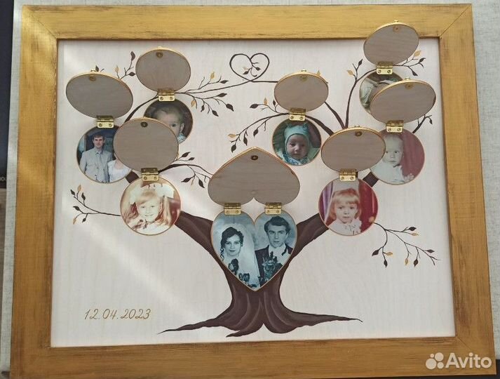 Настенное панно древо семьи на годовщину свадьбы