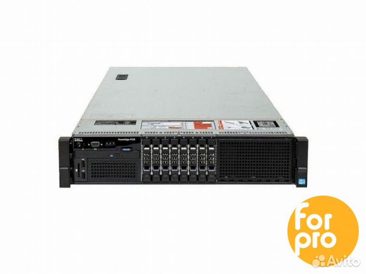 Сервер dell R720 8SFF 2xE5-2643 176GB, H710