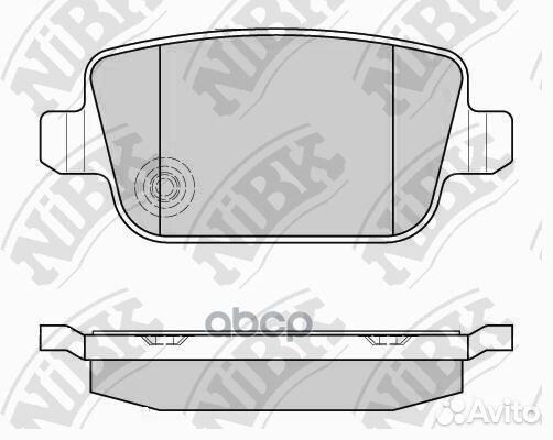 Колодки тормозные дисковые зад PN0461 NiBK