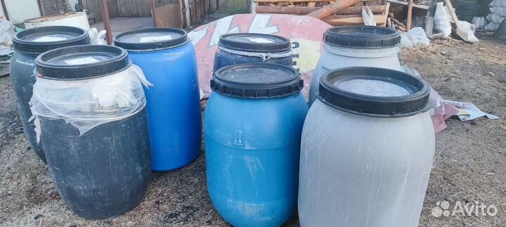 Бочка пластиковая пищевая 200 литров