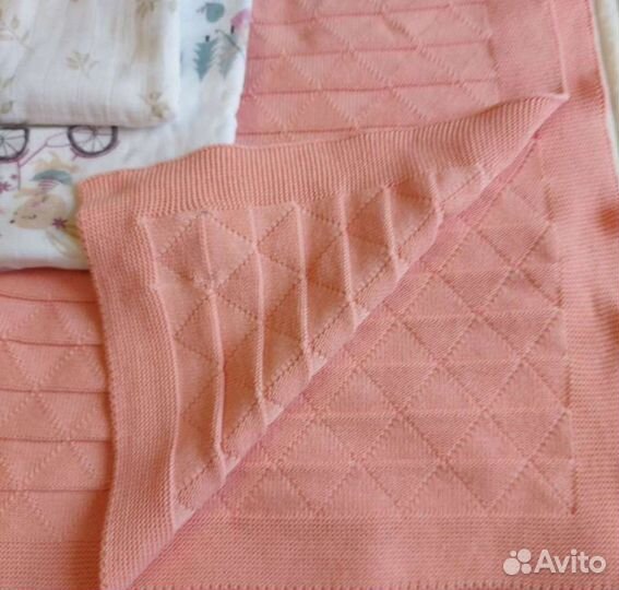 Плед детский + муслиновые пеленки