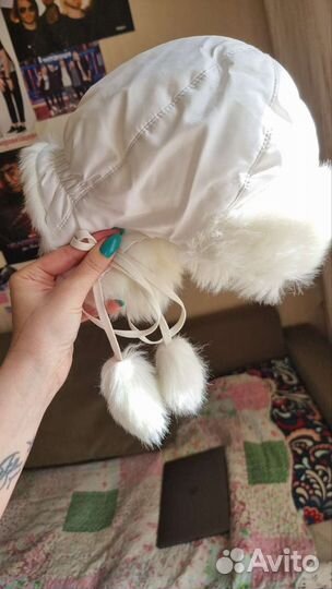 Шапка зимняя теплая детская