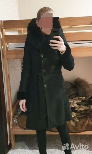 Дубленка натуральная женская 40 р (xs)