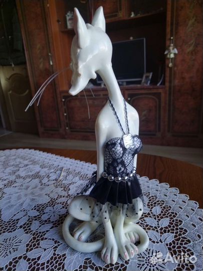 Кошка керамическая