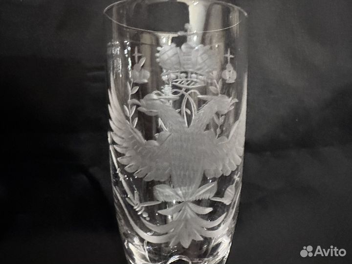Фужер с гербом гравировка 21,5 см