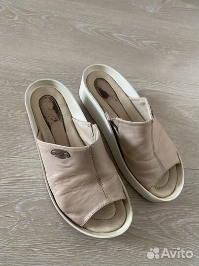 Шлепанцы женские натуральная кожа