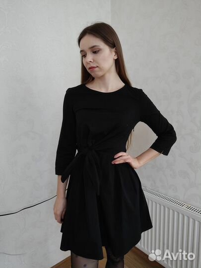 Платье mango s черное
