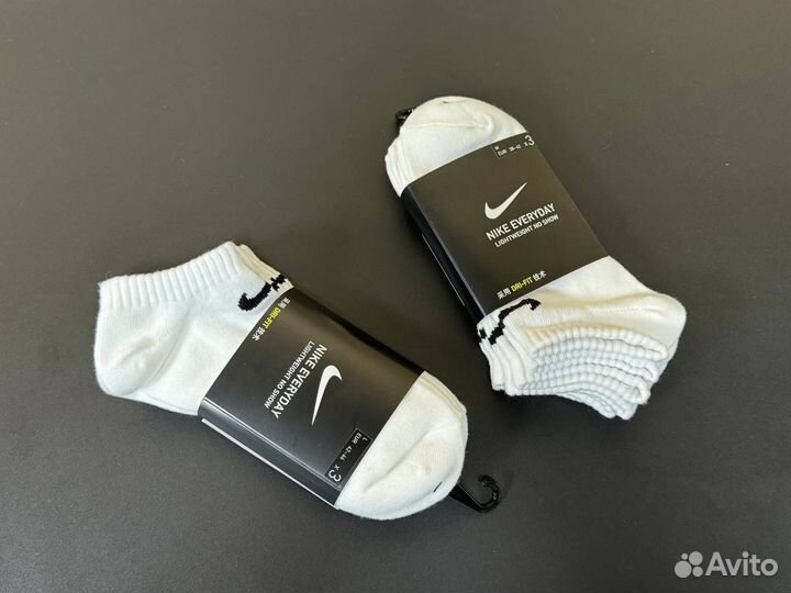 Носки Nike everyday короткие белые