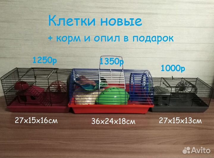 Клетки для грызунов новые(обновлено)